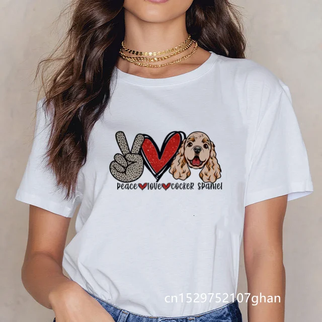 Women Peace dog love print T-shirt Harajuku Funny Short Sleeve Tees casual Korean Style Tops female T Shirt Drop shipping
Women Peace dog love print T-shirt Harajuku Funny Short Sleeve Tees casual Korean Style Tops female T Shirt Drop shipping
