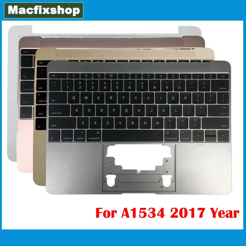 

2017 US UK FR SP GE A1534 Top Case Pink Gold Grey For Macbook 12" A1534 Topcase with Keyboard Replacement French Spanish German