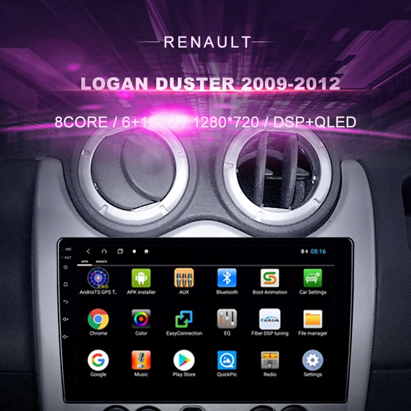 Car DVD For Renault Logan Duster ( 2009-2012 )Car Radio Multimedia Video Player Navigation GPS Android 10.0 double din
Car DVD For Renault Logan Duster ( 2009-2012 )Car Radio Multimedia Video Player Navigation GPS Android 10.0 double din