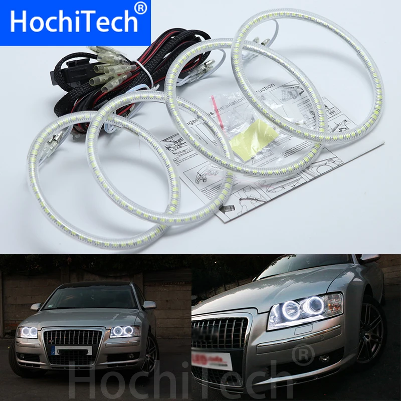 Дневные ходовые огни для Audi S8 второго поколения 2002-2009, ультра яркие, SMD, белые светодиодный, ангельские глазки, 2600лм, 12 В
Дневные ходовые огни для Audi S8 второго поколения 2002-2009, ультра яркие, SMD, белые светодиодный, ангельские глазки, 2600лм, 12 В