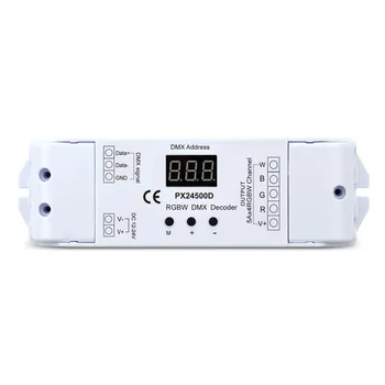 PX24500D; 5A*4ch 240~480W 12-24VDC Connector Button Constant Voltage DMX Decoder
PX24500D; 5A*4ch 240~480W 12-24VDC Connector Button Constant Voltage DMX Decoder