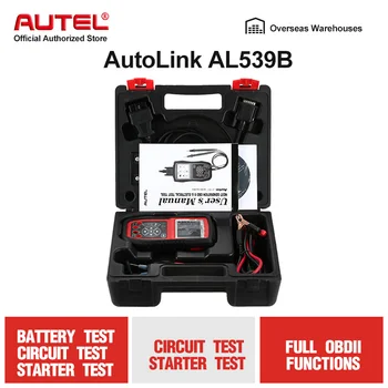 Autel AutoLink AL539B Professional Battery Tester OBD2 Auto Code Reader Scanner Car Diagnostic Tool with Full OBD 2 Functions
Autel AutoLink AL539B Professional Battery Tester OBD2 Auto Code Reader Scanner Car Diagnostic Tool with Full OBD 2 Functions
