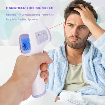 Handheld Forehead Thermometer Baby Adult Non-Contact Electronic Pyrometer Household Thermometer Gun Thermometer Measurement Tool
Handheld Forehead Thermometer Baby Adult Non-Contact Electronic Pyrometer Household Thermometer Gun Thermometer Measurement Tool