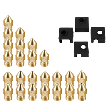 2 Set 3D Printer Accessories: 1 Set Extruder Nozzles Mk8 Nozzle 7 Different Size & 1 Set Block Silicone Sleeve Box
2 Set 3D Printer Accessories: 1 Set Extruder Nozzles Mk8 Nozzle 7 Different Size & 1 Set Block Silicone Sleeve Box