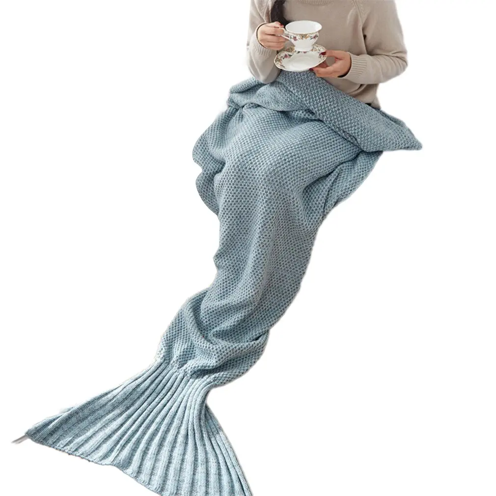 5 Colors Mermaid Tail Blanket Lady Soft Handmade Sleeping Bag Fashionable Knitted Blanket Fishtail Sleeping Bedspreads
5 Colors Mermaid Tail Blanket Lady Soft Handmade Sleeping Bag Fashionable Knitted Blanket Fishtail Sleeping Bedspreads