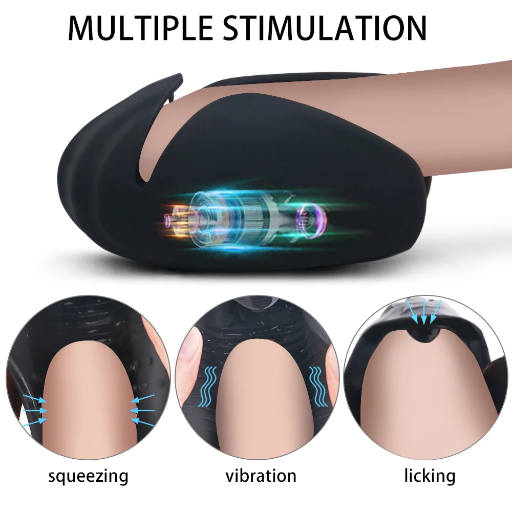 Glans Vibrator Sex Toys For Men Penis Trainer Male Masturbator Cup Delay Ejaculation Stimulate Glans Vibrating Massager Pussy (8)