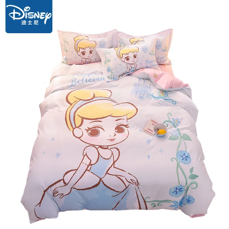 Disney Princess queen size cotton Comforter bedding set for kids duvet cover set 4pcs single cartoon home textile 3D Printing
Disney Princess queen size cotton Comforter bedding set for kids duvet cover set 4pcs single cartoon home textile 3D Printing