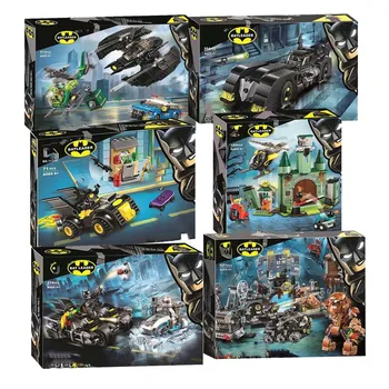Super Heroes Marvel Batman Batcaves Clayface Invasion Building Blocks Toy for Lepining Joker Lowrider Penguin Robbin Car Brick
Super Heroes Marvel Batman Batcaves Clayface Invasion Building Blocks Toy for Lepining Joker Lowrider Penguin Robbin Car Brick