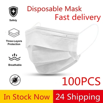 100pcs White Bag Disposable Face Mouth Mask Dust Respirator Adult Mouth Mask Non-woven Three-layer Filter Face Mask 
100pcs White Bag Disposable Face Mouth Mask Dust Respirator Adult Mouth Mask Non-woven Three-layer Filter Face Mask