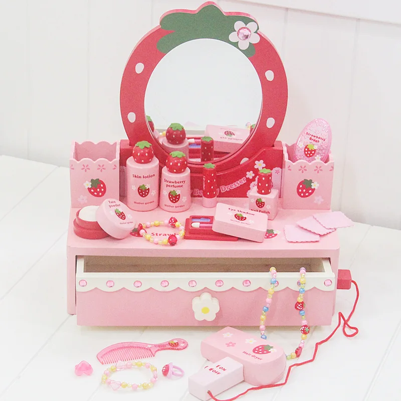 Children Cosmetics Virgin Play House Dresser Toy Model Cosmetic Box Women's GIRL'S Wood Birthday Gift
Children Cosmetics Virgin Play House Dresser Toy Model Cosmetic Box Women's GIRL'S Wood Birthday Gift