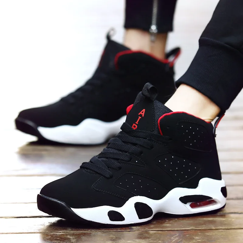 Basketball Shoes Hight-top Sports Anti-slip Air Cushion Shock Absorption Large Size Extra High Men's Korean-style Casual Couples
Basketball Shoes Hight-top Sports Anti-slip Air Cushion Shock Absorption Large Size Extra High Men's Korean-style Casual Couples