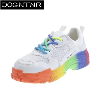 New Colorful Ladies Sneakers Winter Sponge Cake Soft Bottom Rainbow Fairy Dad Shoes 19 Fashion Increase Women's Vulcanized Shoes
New Colorful Ladies Sneakers Winter Sponge Cake Soft Bottom Rainbow Fairy Dad Shoes 19 Fashion Increase Women's Vulcanized Shoes