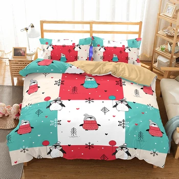Custom Penguin Cartoon Comforter Cover Ice World Bed Linen Set Animals Home Bedding Set Twin Full Queen King Duvet Cover Set
Custom Penguin Cartoon Comforter Cover Ice World Bed Linen Set Animals Home Bedding Set Twin Full Queen King Duvet Cover Set