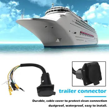 Trailer Light Wiring Adapter Save Time and Energy for Convenience 4 Way Flat to 7 Way RV Blade with Mounting Bracket
Trailer Light Wiring Adapter Save Time and Energy for Convenience 4 Way Flat to 7 Way RV Blade with Mounting Bracket