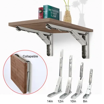 White Triangle Folding Angle Bracket Adjustable Wall Mounted Durable Bearing Shelf Bracket DIY Home Table Bench 2 Pcs
White Triangle Folding Angle Bracket Adjustable Wall Mounted Durable Bearing Shelf Bracket DIY Home Table Bench 2 Pcs