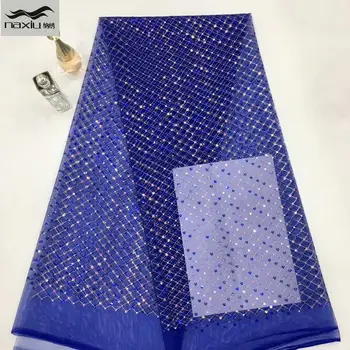 Madison African Lace Fabric French Tulle Mesh Lace Fabric with Sequins High Quality Embroidery Nigerian Net Lace for Wedding
Madison African Lace Fabric French Tulle Mesh Lace Fabric with Sequins High Quality Embroidery Nigerian Net Lace for Wedding