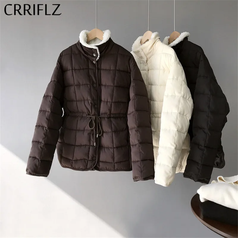 New Short Winter Jacket Women Down Jacket Lambswool Turndown Collar Coats Drawstring Warm Thicken Casual Down Parka CRRIFLZ
New Short Winter Jacket Women Down Jacket Lambswool Turndown Collar Coats Drawstring Warm Thicken Casual Down Parka CRRIFLZ