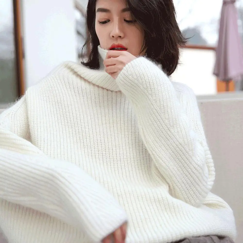 sweters women invierno 2019 Women Autumn Winter Casual Ultra Loose Thick Warm Turtleneck Pullover Mohair Wool Oversized Sweater
sweters women invierno 2019 Women Autumn Winter Casual Ultra Loose Thick Warm Turtleneck Pullover Mohair Wool Oversized Sweater