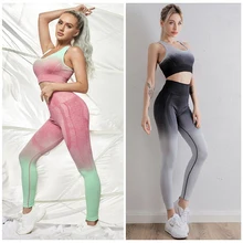 Women Yoga Set Gym Clothing Seamless Gradient Leggings Sport Bra Workout Clothing High Waist Yoga Fitness Set Running Sportswear
Women Yoga Set Gym Clothing Seamless Gradient Leggings Sport Bra Workout Clothing High Waist Yoga Fitness Set Running Sportswear