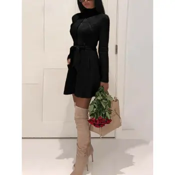 2019 Fashion Trend Women Autumn Winter Long Turtle Collar Jacket Open Cardigan Coat Ladies Stylish Slim Zipper Lace Up Outwear
2019 Fashion Trend Women Autumn Winter Long Turtle Collar Jacket Open Cardigan Coat Ladies Stylish Slim Zipper Lace Up Outwear