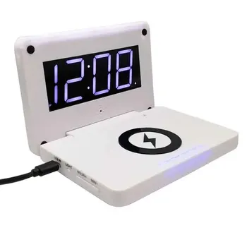 Digital Bedside Folding Desktop 10W Alarm Clock Electric Portable Rectangle Phone Wireless Charger USB Night LED Bedroom
Digital Bedside Folding Desktop 10W Alarm Clock Electric Portable Rectangle Phone Wireless Charger USB Night LED Bedroom