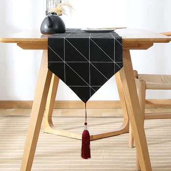 Simple Pastoral Table Runner Black Grid Table Runners Geometric Decorative Cotton Table Runner For Table Home Textile
Simple Pastoral Table Runner Black Grid Table Runners Geometric Decorative Cotton Table Runner For Table Home Textile