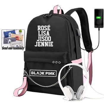 BLACKPINK LISA Backpack for Girls School Students Usb Charging Shoulders Backpacks Teenagers Large Capacity Canvas Bags
BLACKPINK LISA Backpack for Girls School Students Usb Charging Shoulders Backpacks Teenagers Large Capacity Canvas Bags