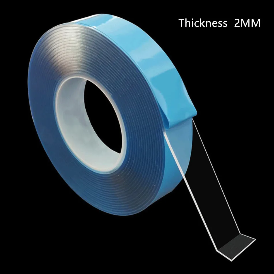 Reusable Nano Magic Tape 2MM Thickness Traceless Double Sided Tape Nano Tape Washable Adhesive Super Fix Removable Sticker
Reusable Nano Magic Tape 2MM Thickness Traceless Double Sided Tape Nano Tape Washable Adhesive Super Fix Removable Sticker