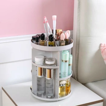 Rotating cosmetics shelf dressing table storage box desktop put skin care products shelf plastic storage rack YHJ110908 
Rotating cosmetics shelf dressing table storage box desktop put skin care products shelf plastic storage rack YHJ110908