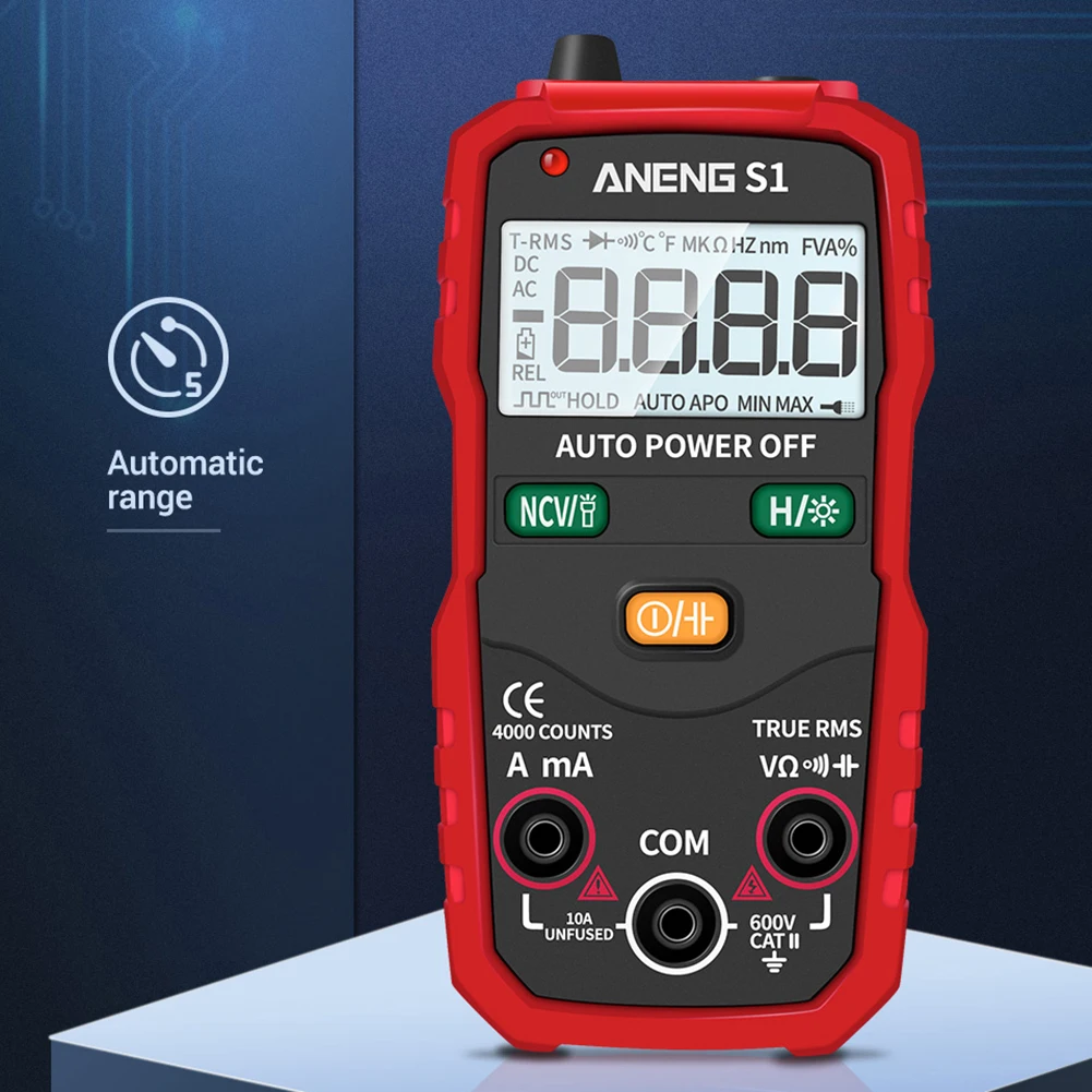 ANENG Digital Multimeter True RMS Auto Range Professional LCD automatic Smart Multimeters Voltage Ammeter Tester
ANENG Digital Multimeter True RMS Auto Range Professional LCD automatic Smart Multimeters Voltage Ammeter Tester