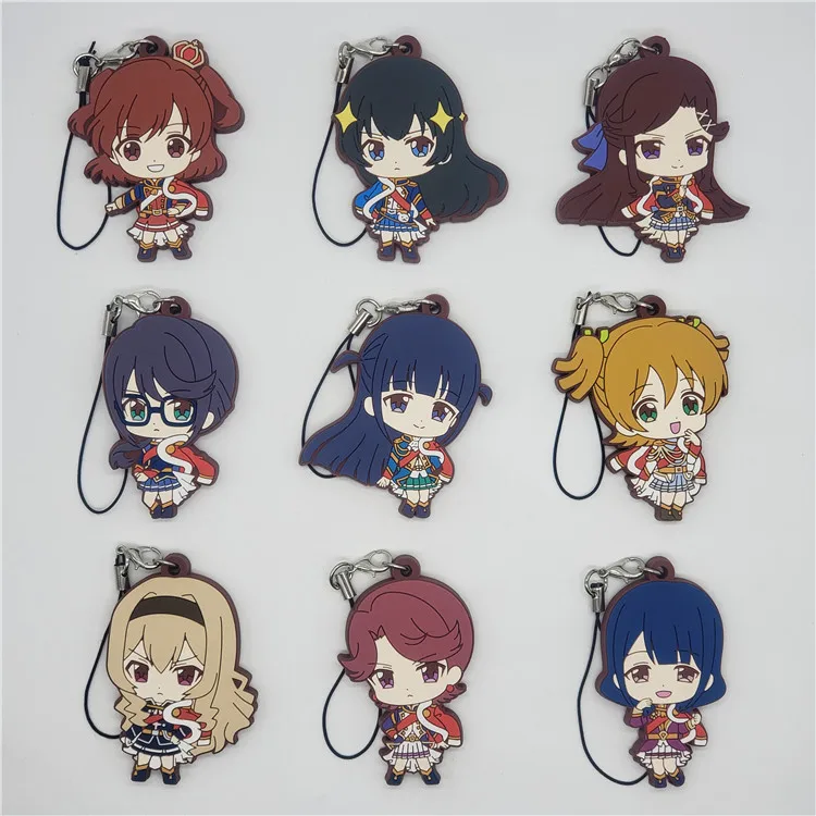 Girls' Opera Revue Starlight Anime Aijo Karen Kagura Hikari Tsuyuzaki Mahiru Tendo Maya Daiba Nana Rubber Keychain
Girls' Opera Revue Starlight Anime Aijo Karen Kagura Hikari Tsuyuzaki Mahiru Tendo Maya Daiba Nana Rubber Keychain