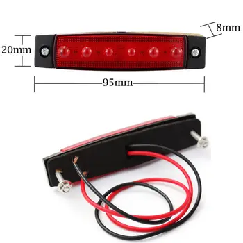 Lorry Side Marker Light Clearance 28cm Red for Trailer Truck BUS Indicator Lamp DC 12V 6 LED Side Marker Light New Pro Top
Lorry Side Marker Light Clearance 28cm Red for Trailer Truck BUS Indicator Lamp DC 12V 6 LED Side Marker Light New Pro Top