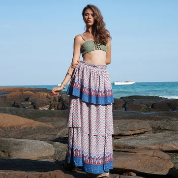 African Vintage Beach Skirt Bohemian Bust Long Printed Chiffon Women's Skirt
African Vintage Beach Skirt Bohemian Bust Long Printed Chiffon Women's Skirt
