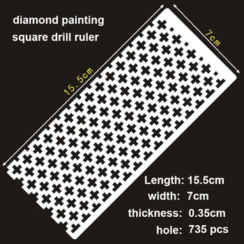 Diamond Painting Tools Correction square round drill Mesh Ruler Dot Drill Drawing Ruler Diamond Embroidery accessory
Diamond Painting Tools Correction square round drill Mesh Ruler Dot Drill Drawing Ruler Diamond Embroidery accessory
