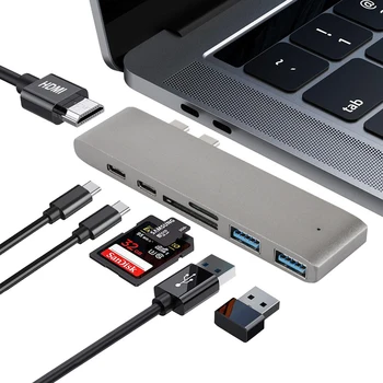 USB 3.1 Type-C Hub To HDMI Adapter 4K USB Splitter C Hub With Hub TF SD Reader Slot PD 3.0 USB Hub Type C For MacBook Pro/Air
USB 3.1 Type-C Hub To HDMI Adapter 4K USB Splitter C Hub With Hub TF SD Reader Slot PD 3.0 USB Hub Type C For MacBook Pro/Air