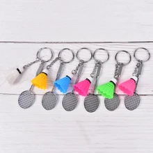 New Arrive 1PCS Mini Badminton Racket Balls Sports Keyring Pendant 3D Keyfob Keychain Holder Ring
New Arrive 1PCS Mini Badminton Racket Balls Sports Keyring Pendant 3D Keyfob Keychain Holder Ring