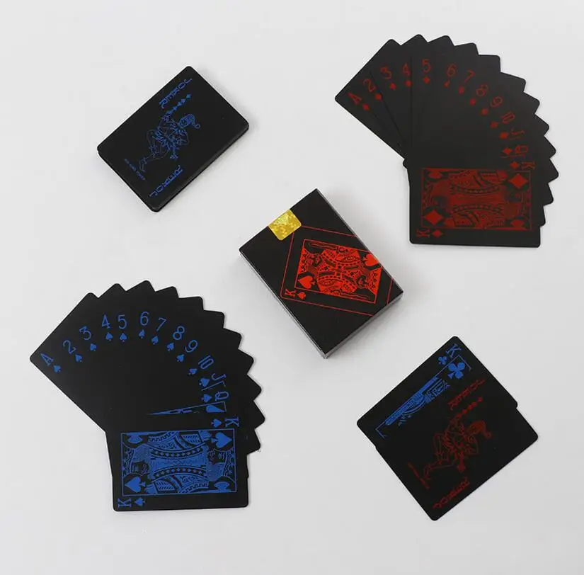 Новая колода покерных водонепроницаемых пластиковых ПВХ игральных карт набор