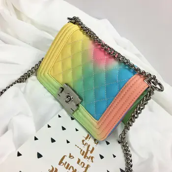 Women's Bags 2020 New Textured Bags Gradient Color Chain Bags Diamond Niche Shoulder Messenger Bag
Women's Bags 2020 New Textured Bags Gradient Color Chain Bags Diamond Niche Shoulder Messenger Bag