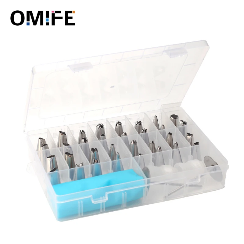 Omife 38pcs/set Cake Decorating Tools Stainless Steel Icing Nozzles Pastry Bag Piping Nozzles Dessert Decorator Design Cake Mold
Omife 38pcs/set Cake Decorating Tools Stainless Steel Icing Nozzles Pastry Bag Piping Nozzles Dessert Decorator Design Cake Mold