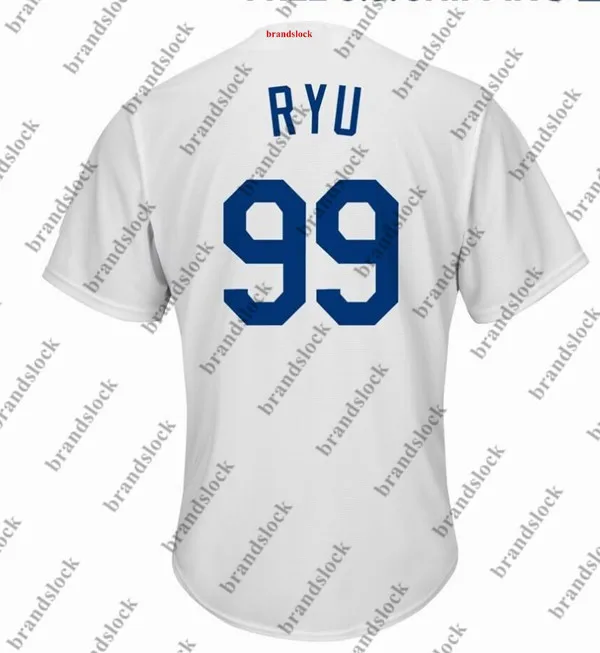 

Baseball Jerseys Los Angeles 99 hyun-jin ryu Jersey Men's cool flex Royal White blue Grey