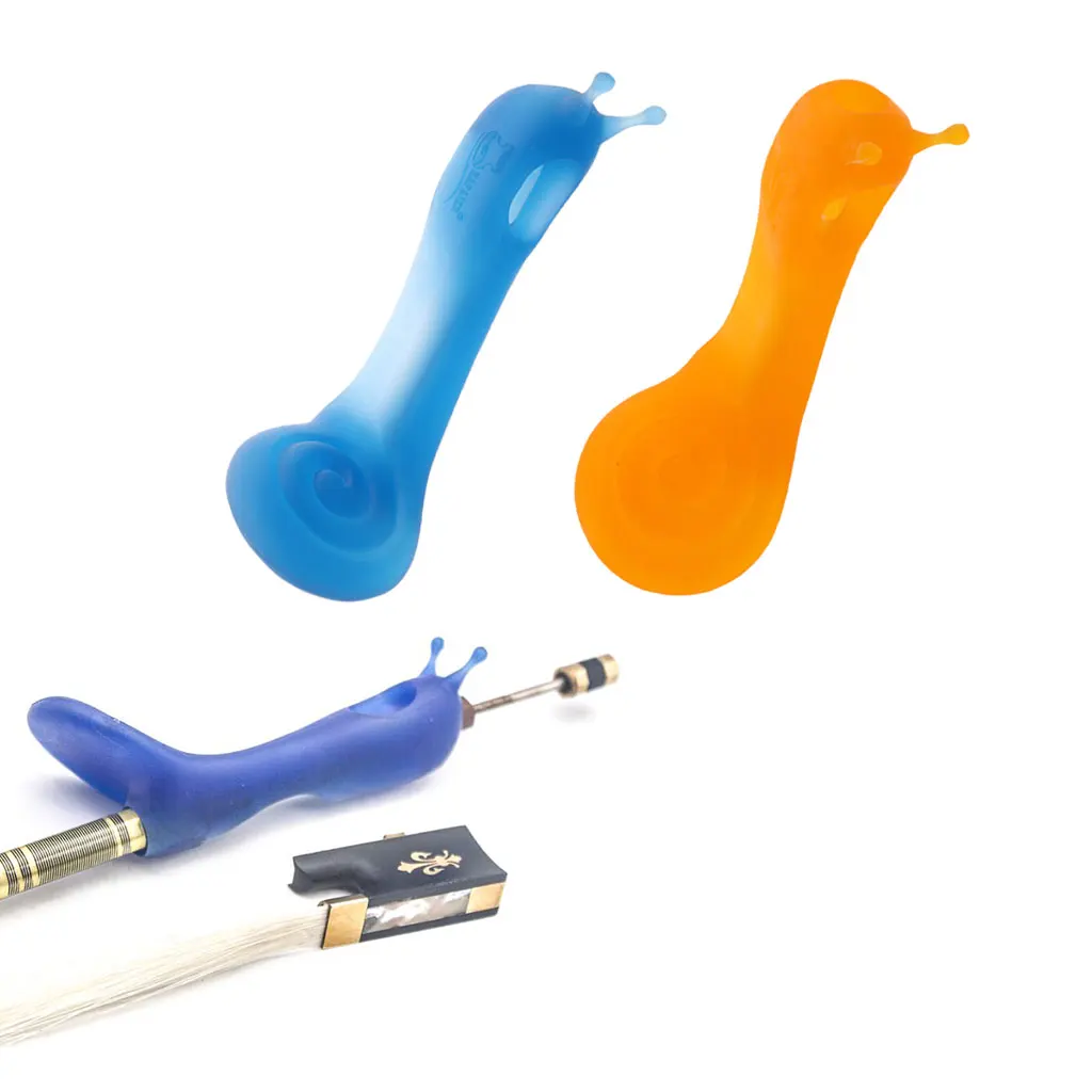 2x Blue Orange Violin Bow Buddy Holder Correct for Students Beginners Practice Teach Aid