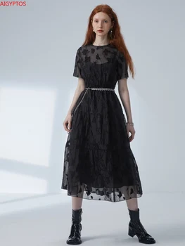AIGYPTOS Original Design Fall Winter O-Neck Short Sleeve Black Long Dress Women 2020 party dress women dress
AIGYPTOS Original Design Fall Winter O-Neck Short Sleeve Black Long Dress Women 2020 party dress women dress