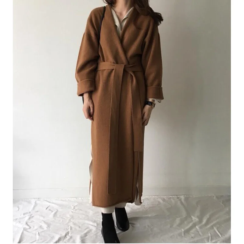 New 2020 Autumn Winter Women's Sweater Split Korean Lace Up Minimalist Solid Color Oversize Long Cardigans CL500
New 2020 Autumn Winter Women's Sweater Split Korean Lace Up Minimalist Solid Color Oversize Long Cardigans CL500