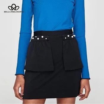 Luck A winter women solid black skirts vintage empire decorative skirts new fashion A line mini skirts
Luck A winter women solid black skirts vintage empire decorative skirts new fashion A line mini skirts