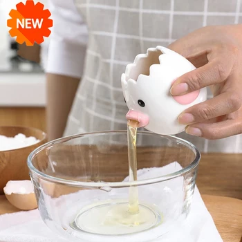 Cartoon Chick Ceramic Egg Divider White Egg Yolk Separator Creative Household Filter Baking Tools Accessories Kitchen Gadgets
Cartoon Chick Ceramic Egg Divider White Egg Yolk Separator Creative Household Filter Baking Tools Accessories Kitchen Gadgets