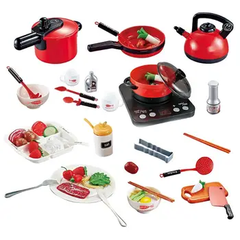 53 Pieces Mini Simulation Cooking Requirements Cookware Kitchen Utensils Kit Kids Cooking Pretend Play Toys Children Gift
53 Pieces Mini Simulation Cooking Requirements Cookware Kitchen Utensils Kit Kids Cooking Pretend Play Toys Children Gift