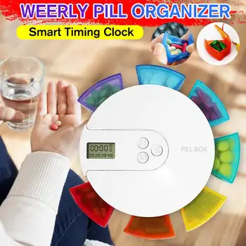 Portable Mini Pill Case Smart Timing Reminder Medicine Boxes 7 Grids Travel Home Medical Drugs Tablet Container Weekly Pill Box
Portable Mini Pill Case Smart Timing Reminder Medicine Boxes 7 Grids Travel Home Medical Drugs Tablet Container Weekly Pill Box