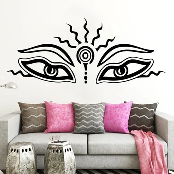 Buddha Eyes Wall Sticker Indian Decal Home Interior Design Living Room Decor Bedroom Wall Art Murals Waterproof Stickers HY1282
Buddha Eyes Wall Sticker Indian Decal Home Interior Design Living Room Decor Bedroom Wall Art Murals Waterproof Stickers HY1282