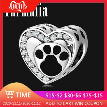 Pet dog paw cat paw print 925 Sterling Silver Black Enamel Heart Charms fit Original Charms Bracelets Jewelry Making
Pet dog paw cat paw print 925 Sterling Silver Black Enamel Heart Charms fit Original Charms Bracelets Jewelry Making