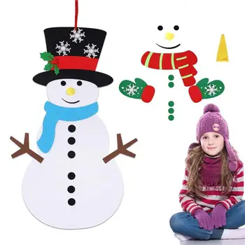 DIY Felt Snowman Cristmas Gifts for Kids Door Wall Hanging Christmas Decorations for Home Navidad Natal Krest 2020 New Year 2021 
DIY Felt Snowman Cristmas Gifts for Kids Door Wall Hanging Christmas Decorations for Home Navidad Natal Krest 2020 New Year 2021
